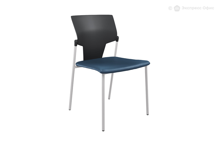  Стул офисный Aktiva 00011443 Экокожа Domus Navy/Пластик черный - фото товара 1 из 3