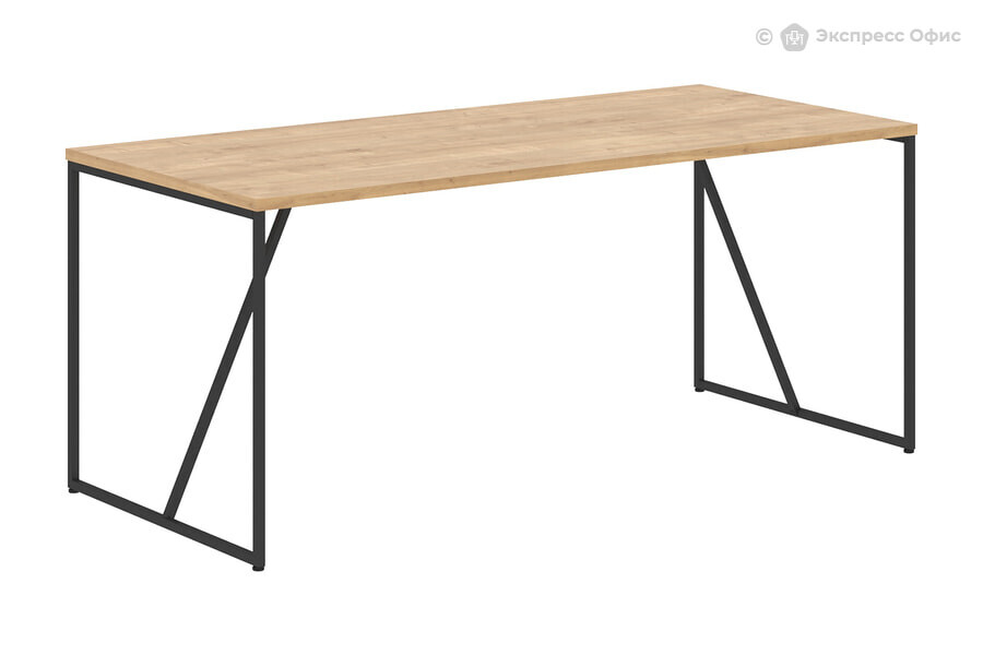  Стол для руководителя Loftis LST 1780 Дуб Бофорд/Черный металл - фото товара 1 из 1