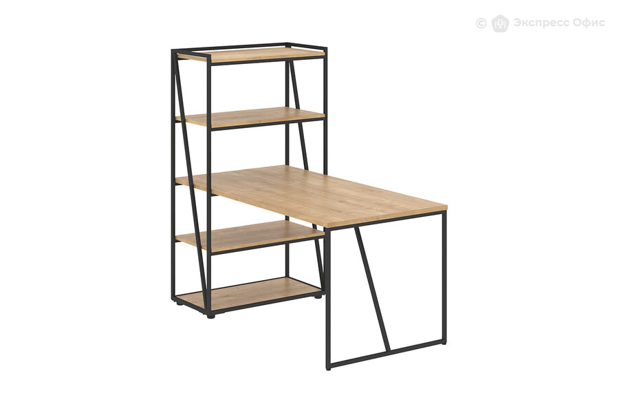 Стол компьютерный Loftis LMST 1515 Дуб Бофорд/Черный металл - фото товара 1 из 3