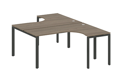 Стол-бенч двойной криволинейный Metal system style БП.РАС-СА-2.4 - фото товара 1 из 5
