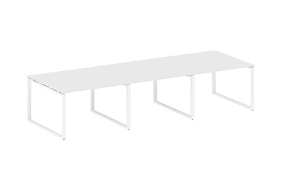 Стол для переговоров (3 столешницы) Metal system style БО.ПРГ-3.2 - фото товара 1 из 3