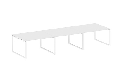 Стол для переговоров (3 столешницы) Metal system style БО.ПРГ-3.3 - фото товара 1 из 3