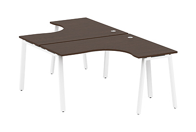Стол-бенч двойной криволинейный Metal system style БА.РАС-СА-2.3 - фото товара 1 из 3