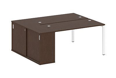 Стол-бенч двойной с опорным шкафом-купе Metal system style БП.РС-СШК-1.3 - фото товара 1 из 3