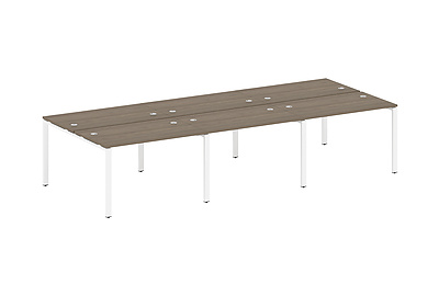 Стол-бенч двойной на 6 раб. мест Metal system style БП.СМ-6.2 - фото товара 1 из 3