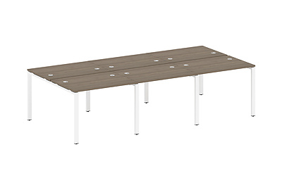 Стол-бенч двойной на 6 раб. мест Metal system style БП.СМ-6.1 - фото товара 1 из 3