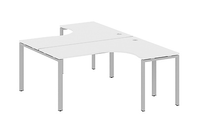 Стол-бенч двойной криволинейный Metal system style БП.РАС-СА-2.4 - фото товара 1 из 4