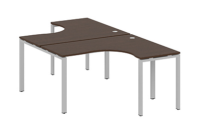 Стол-бенч двойной криволинейный Metal system style БП.РАС-СА-2.3 - фото товара 1 из 4