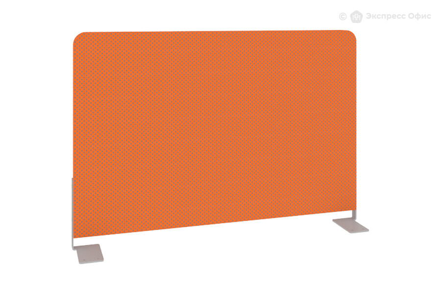  Настольный экран боковой Metal system style Б.ТЭКР-60 Ткань оранжевая/Серый металл/Серый металл - фото товара 2 из 3