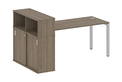 Стол письменный с опорным шкафом-купе Metal system style БП.РС-СШК-3.4 - фото товара 1 из 3