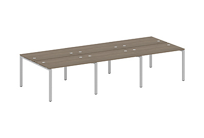 Стол-бенч двойной на 6 раб. мест Metal system style БП.СМ-6.2 - фото товара 1 из 3