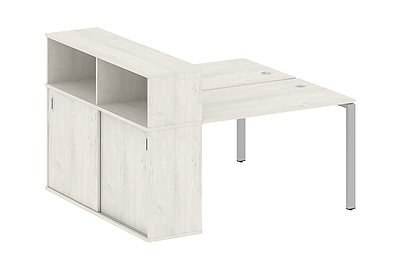 Стол-бенч двойной с опорным шкафом-купе Metal system style БП.РС-СШК-2.2 - фото товара 1 из 3