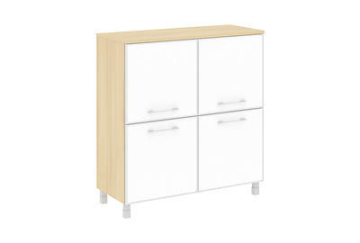 Шкаф для документов квадратный Yalta LT.SD-1.2 R white - фото товара 1 из 4
