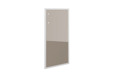 Дверь средняя правая в алюминиевой раме (сатин) Статус 60.0R - фото товара 1 из 1