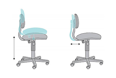 Кресло компьютерное детское CH-W201NX/LT-28 - фото товара 5 из 8