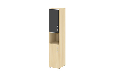 Шкаф для документов левый Yalta LT.SU-1.4 R (L) black - фото товара 1 из 4