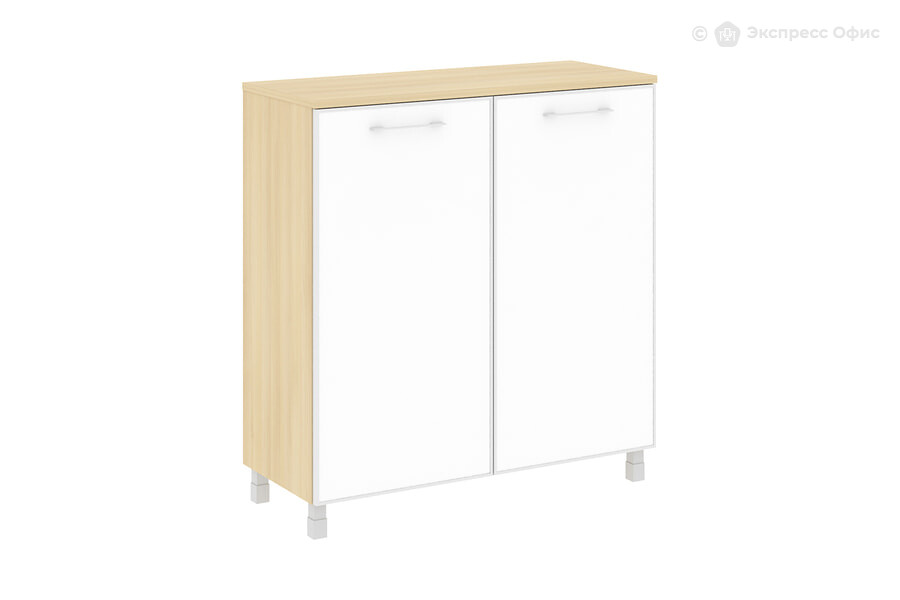  Шкаф для документов Yalta LT.SD-1.4 R white Акация Лорка/Стекло белое - фото товара 1 из 3