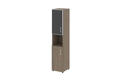 Шкаф для документов левый Yalta LT.SU-1.4 R (L) black - фото товара 1 из 4