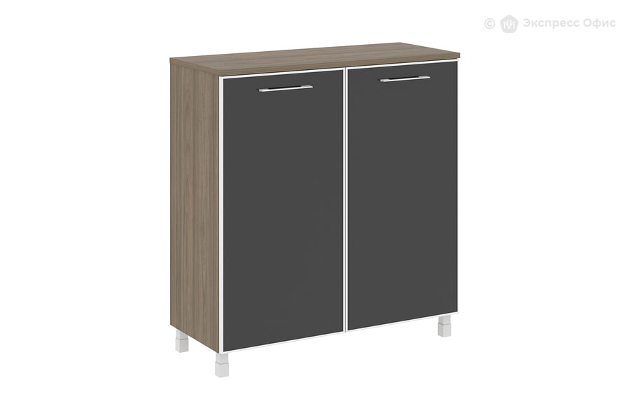  Шкаф для документов Yalta LT.SD-1.4 R black Вяз благородный/Стекло черное - фото товара 1 из 3