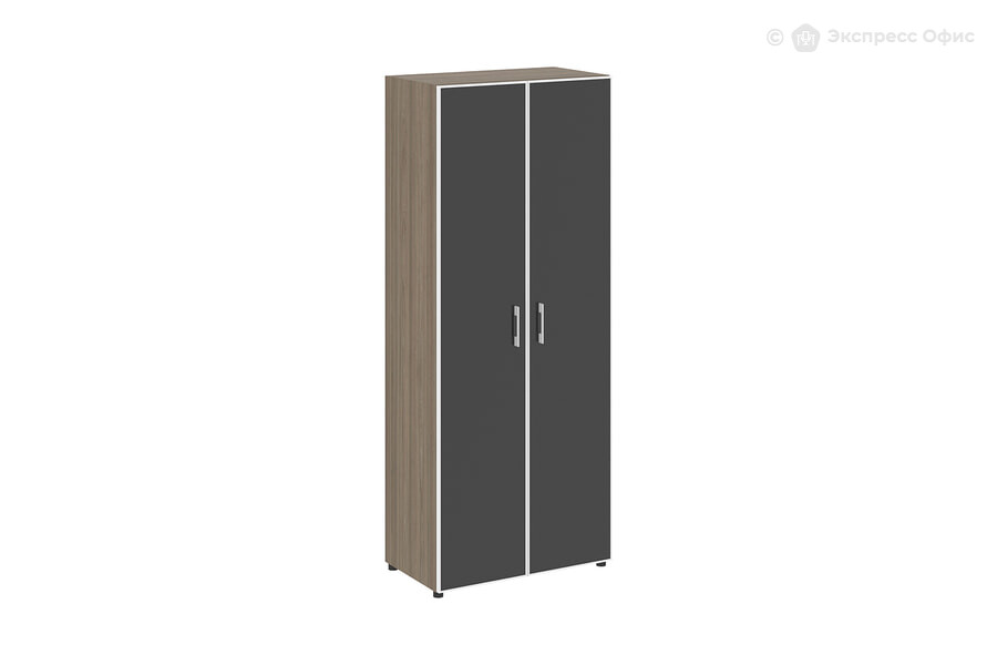 Шкаф для документов Yalta LT.ST-1.10 R black Вяз благородный/Стекло черное - фото товара 1 из 3
