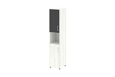 Шкаф для документов левый Yalta LT.SU-1.4 R (L) black - фото товара 1 из 4