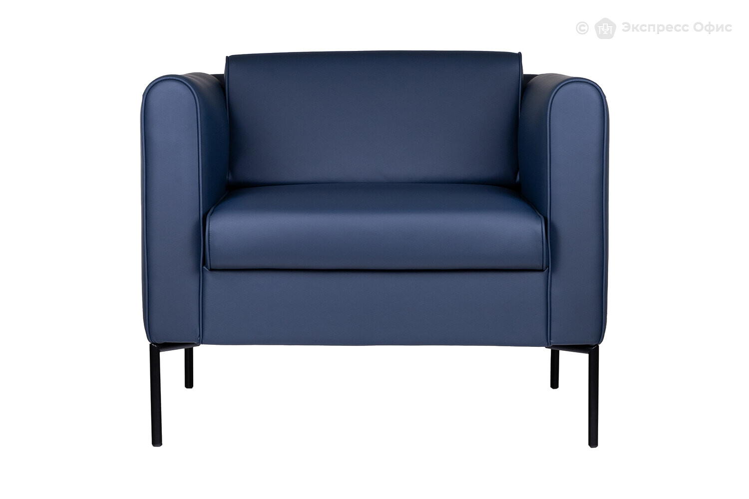 Офисное мягкое кресло Outline Savoy К-1 Экокожа Euroline 980 (серо