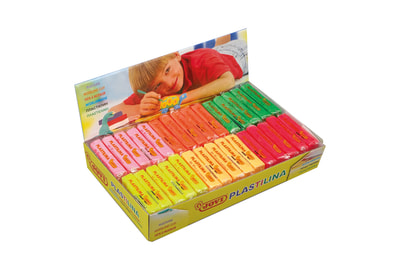 Jovi Plastilina Modeling Clay - Multicultural Colors, Pkg of 18