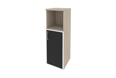 Шкаф для документов средний узкий правый Onix O.SU-2.2R(R) black - фото товара 1 из 3
