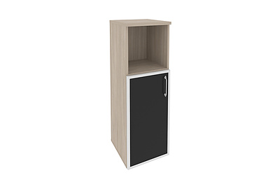 Шкаф для документов средний узкий левый Onix O.SU-2.2R(L) black - фото товара 1 из 3