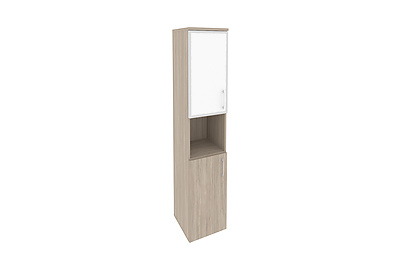 Шкаф для документов высокий узкий левый Onix O.SU-1.4R(L) white - фото товара 1 из 3