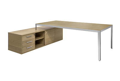 Стол письменный на опорной тумбе Enzo 109 102 ECL-L 51 - фото товара 1 из 3