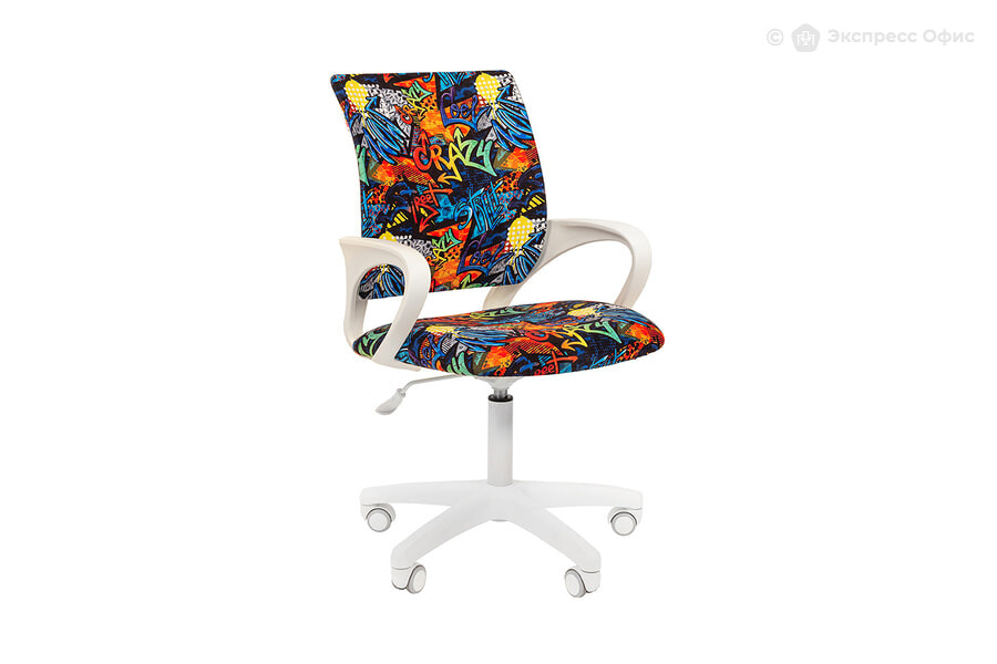  Кресло компьютерное детское Chairman Kids 103 LT Ткань велюр Crazy - фото товара 1 из 2
