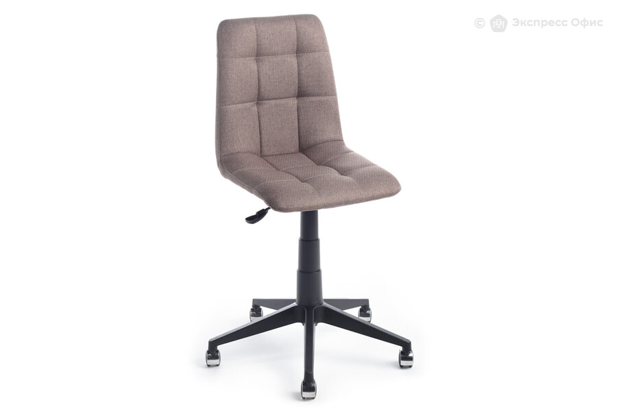  Кресло офисное Джо КР01.00.73ПП Ткань Sherlok 232 (коричневый)/Пластик черный - фото товара 1 из 3