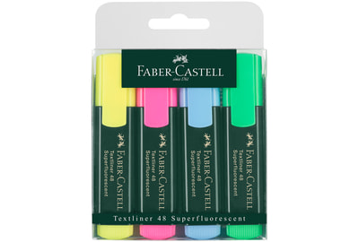 Набор текстовыделителей Faber-Castell 48 1-5 мм, 4 штуки (154804/15480400) - фото товара 1 из 4