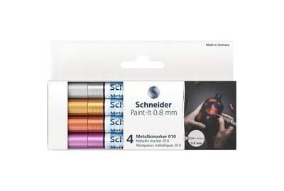 Набор маркеров для декорирования Schneider Paint-It 010 0,8 мм, 4 штуки (ML01011501) - фото товара 1 из 3