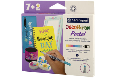 Набор маркеров для декорирования Centropen Decor Pen Pastel 2738 1,5 мм, 9 штук (5 2738 0903) - фото товара 1 из 1