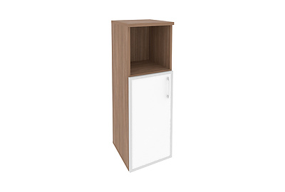 Шкаф для документов средний узкий левый Onix O.SU-2.2R(L) white - фото товара 1 из 3