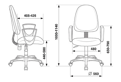Кресло офисное Бюрократ CH-1300N/3C11 - фото товара 9 из 10