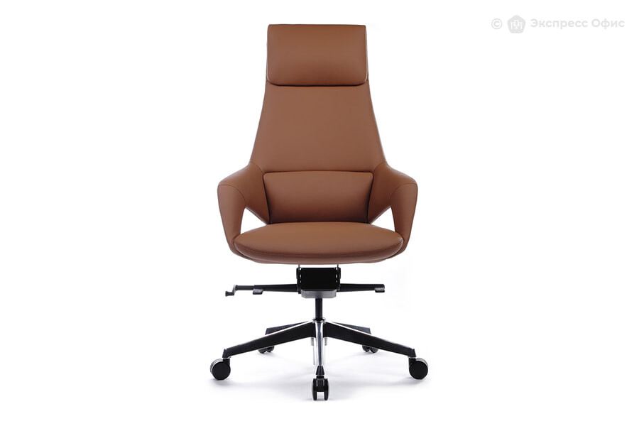  Кресло для руководителя RV Design Aura Кожа светло-коричневая (MB915) - фото товара 2 из 3