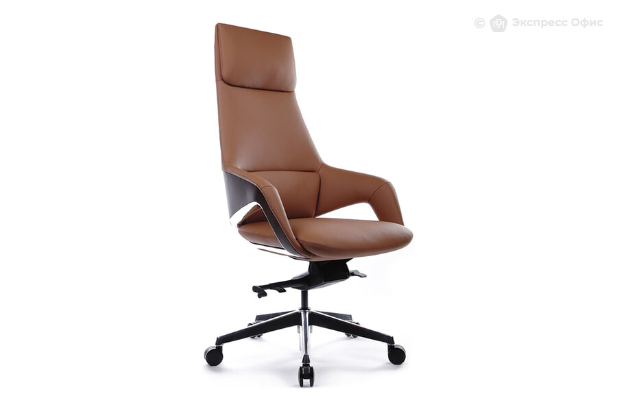  Кресло для руководителя RV Design Aura Кожа светло-коричневая (MB915) - фото товара 1 из 3