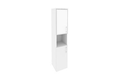 Шкаф для документов высокий узкий левый Onix O.SU-1.4R(L) white - фото товара 1 из 3