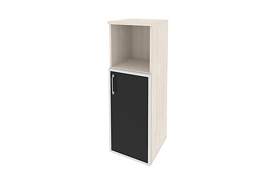 Шкаф для документов средний узкий правый Onix O.SU-2.2R(R) black - фото товара 1 из 3