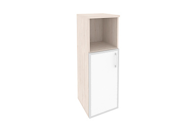 Шкаф для документов средний узкий левый Onix O.SU-2.2R(L) white - фото товара 1 из 3