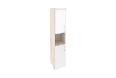 Шкаф для документов высокий узкий левый Onix O.SU-1.4R(L) white - фото товара 1 из 4