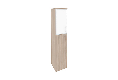 Шкаф для документов высокий узкий левый Onix O.SU-1.7R(L) white - фото товара 1 из 3
