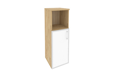 Шкаф для документов средний узкий левый Onix O.SU-2.2R(L) white - фото товара 1 из 3