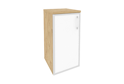Шкаф для документов низкий узкий левый Onix O.SU-3.2R(L) white - фото товара 1 из 3
