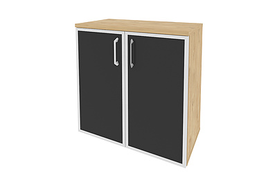 Шкаф для документов низкий широкий Onix O.ST-3.2R black - фото товара 1 из 3