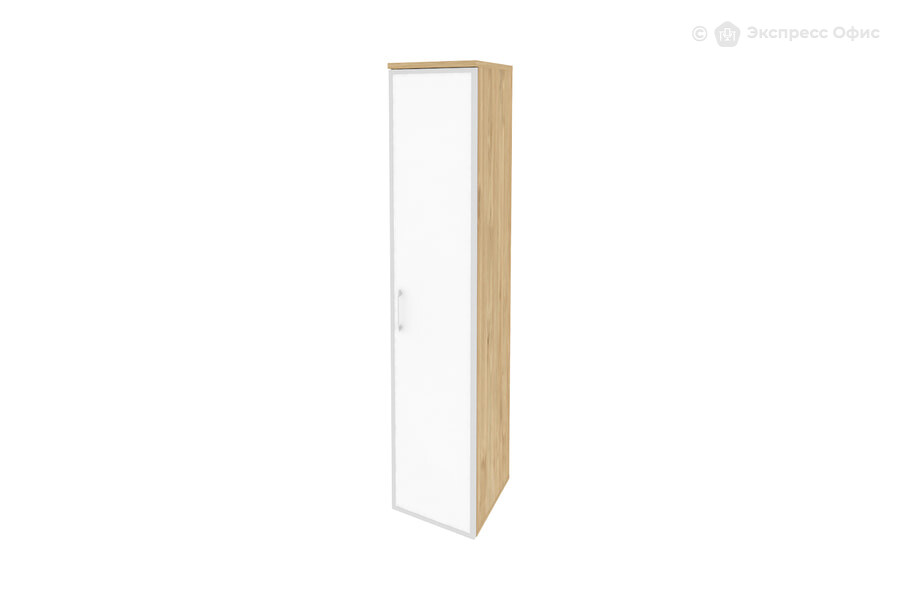  Шкаф для документов высокий узкий правый Onix O.SU-1.10R(R) white Тиквуд светлый - фото товара 1 из 3