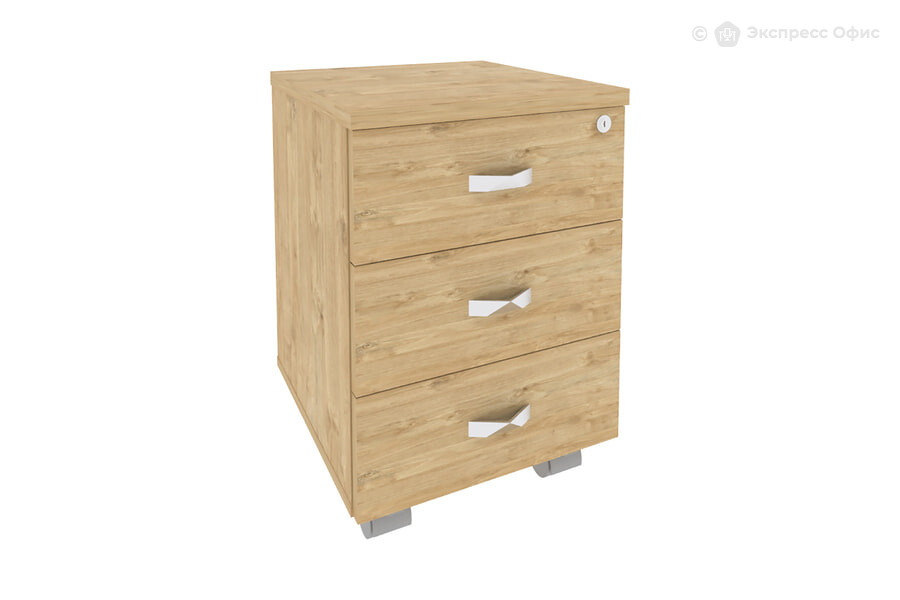 Тумба для документов мобильная Onix O.TM-3 Тиквуд светлый - фото товара 1 из 3